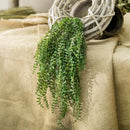Artificial succulent plants for rattan wall decoration