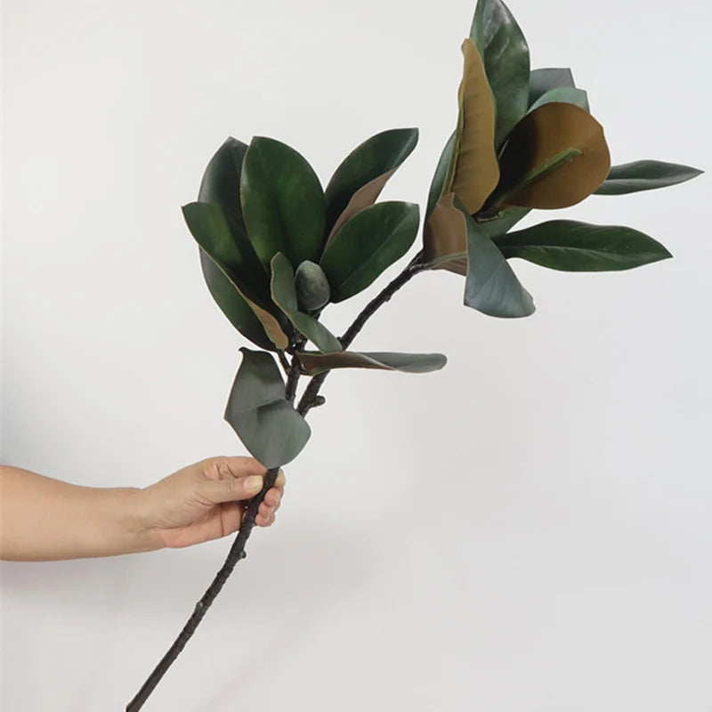 Large artificial ficus palm tree faux tropical foliage