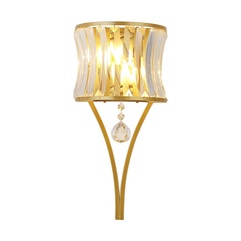 Modern crystal wall light for elegant lighting