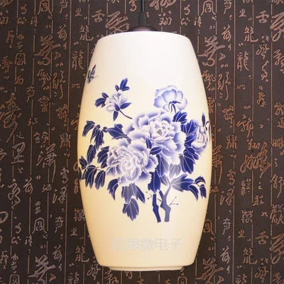 Chinese ceramic pendant light - vue 20 sur 30