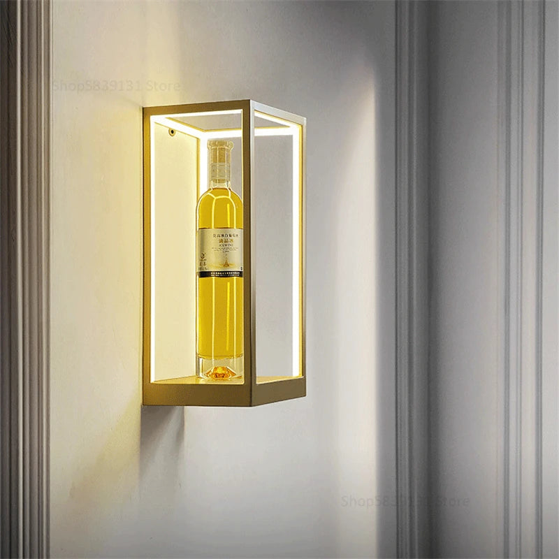 Modern LED wall light cube creative wall decoration