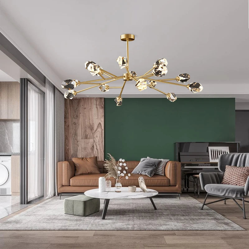 Modern crystal chandelier for elegant and luxurious interior décor