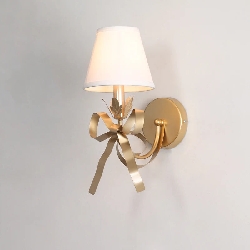Simple modern wall light with luxury decorative bow