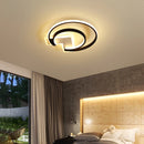 Round LED ceiling light with remote control for modern interiors
