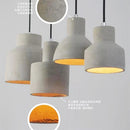 industrial style concrete pendant light for modern decoration