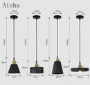 Industrial cement pendant light for table and bar