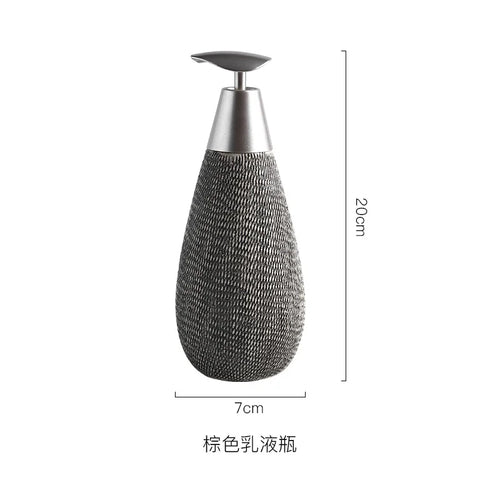 ceramic bottle for lotion, shower gel and soap - vue 11 sur 11