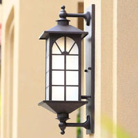 Vintage iron wall light for outdoor garden lighting