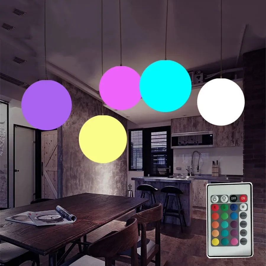 Nordic globe pendant light ball dia20cm 30cm