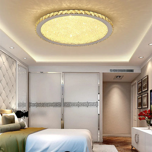 Modern stainless steel pendant light with LED and remote control - vue 2 sur 28