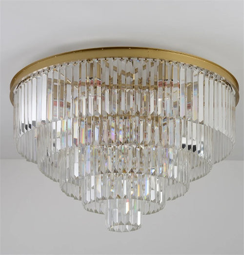 Modern crystal ceiling light for elegant interior décor - vue 3 sur 7