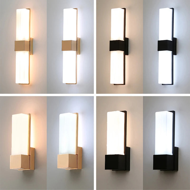 Creative nordic design wall light for indoor and outdoor use