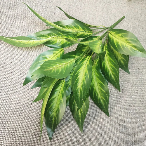 Decorative artificial tropical palm branches plastic - vue 14 sur 13