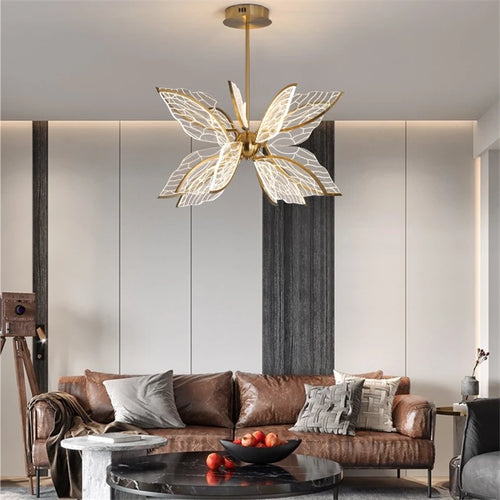 suspension modernes en acrylique motif papillon - vue 2 sur 8