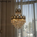 Modern crown crystal chandelier indoor decorative light