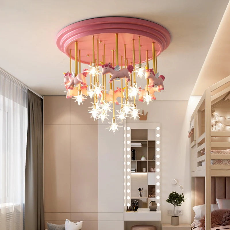 Romantic LED chandelier for elegant and cosy interior decor