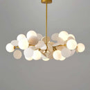 Colourful acrylic glass globe LED chandelier for children