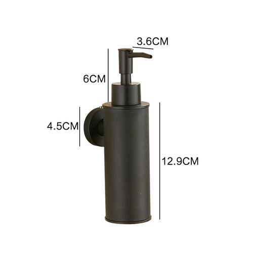stainless steel wall-mounted liquid soap dispenser for shower gel