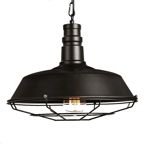 retro loft style iron pendant light for cafe and shops - vue 6 sur 8