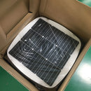 Outdoor solar lamp post 360 fan-shaped lighting with dusk to dawn sensor