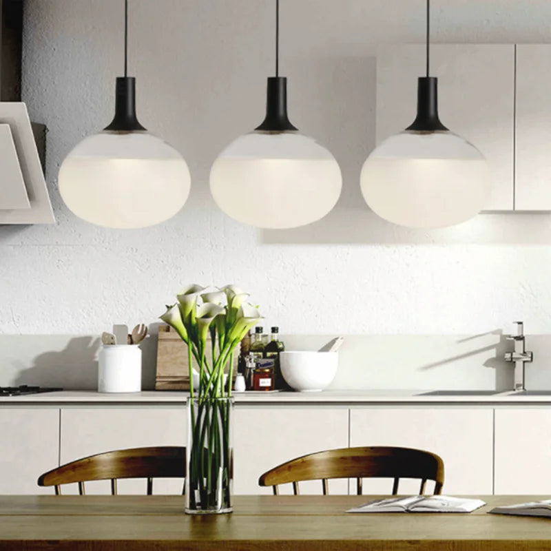 Italian design glass pendant light for modern interiors