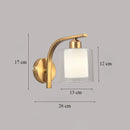 Luxury glass art deco wall light for indoor use