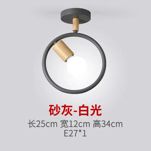 Simple Nordic ceiling light for corridor and staircase