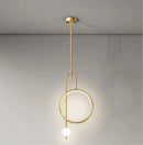 Nordic design LED ring pendant light for modern interior décor