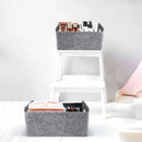 HOT-2Pcs Felt Storage Basket/Bin with Handles, Collapsible & Convenient Storage Solution