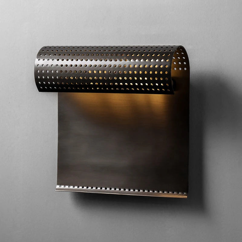 Luxury vintage design copper wall light