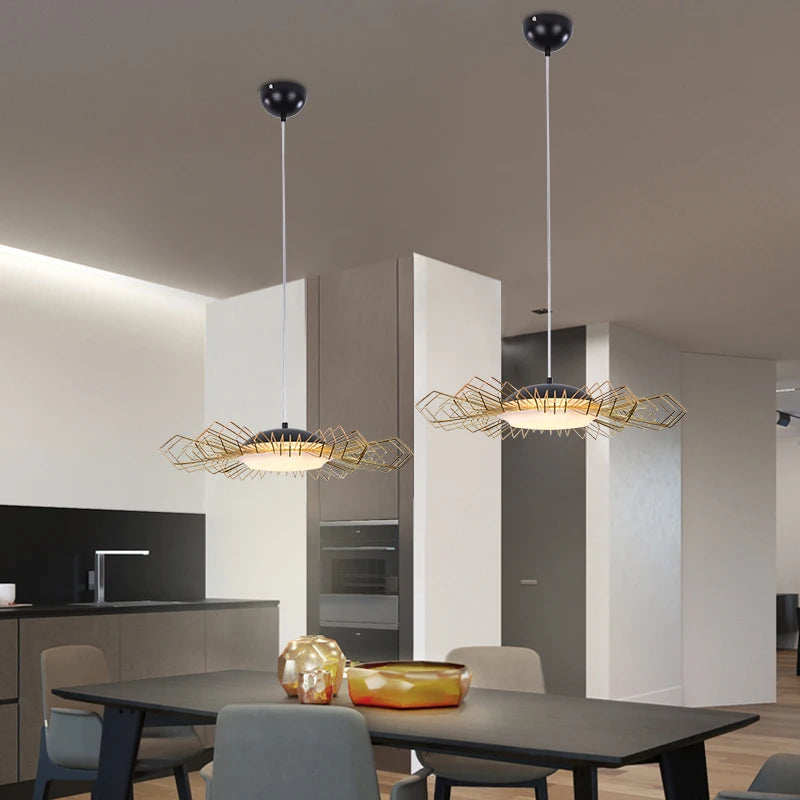 Nordic artistic line pendant lamp decorative lighting
