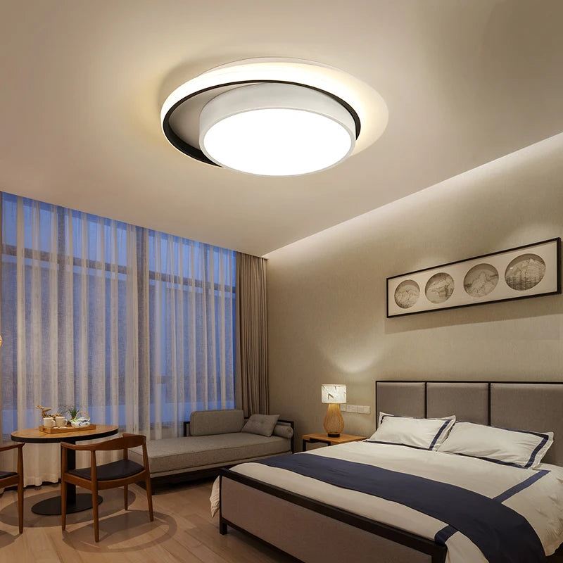Round acrylic ceiling light for modern interior decor