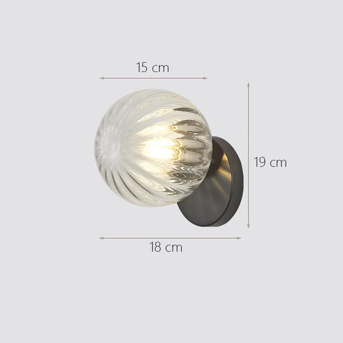 Glass moon wall light for interior decoration - vue 11 sur 14