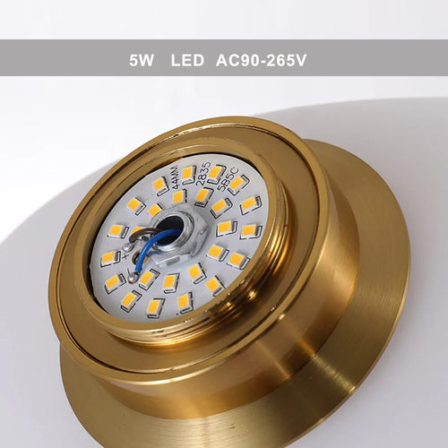 Modern nordic LED wall light pebble design for bedroom and staircase - vue 5 sur 21