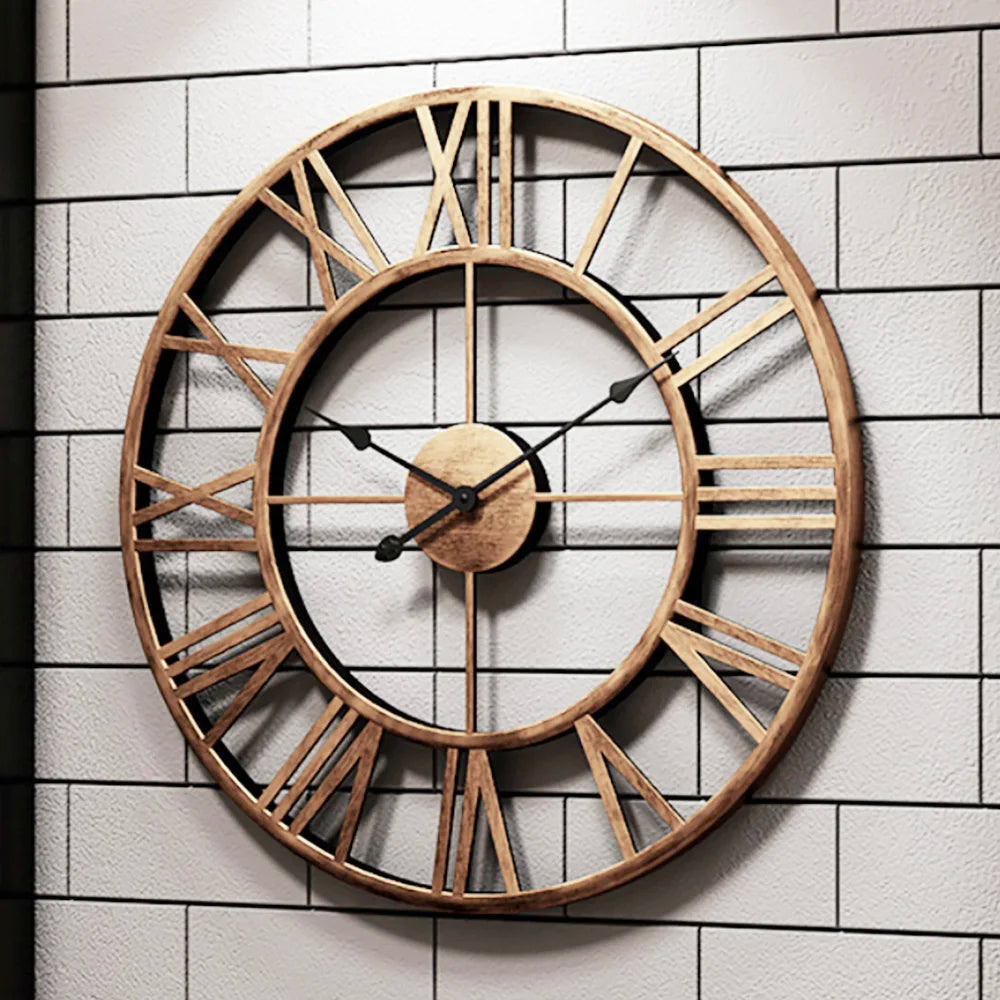 modern design metal wall clock 3D style - vue 2 sur 10