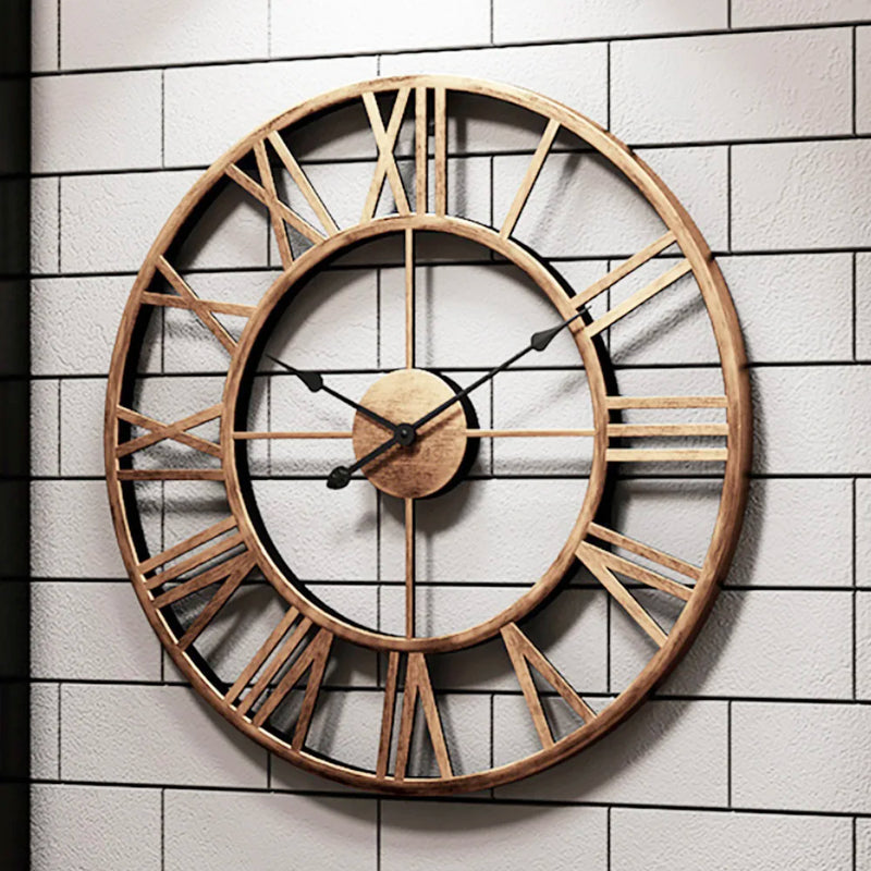 modern design metal wall clock 3D style