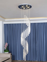 XL spiral LED chandelier for elegant indoor lighting