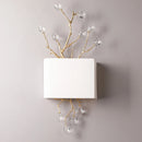 Retro gold crystal wall light for modern interiors
