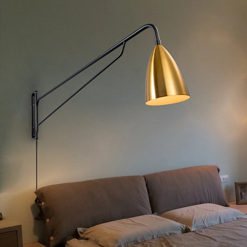 Modern Nordic wall light with creative industrial style for indoor use