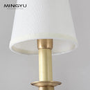 Decorative double head wall light with LED illuminated mirror