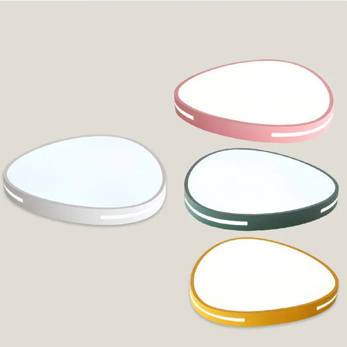 Ultra-slim macaron ceiling light with adjustable brightness and integrated LED - vue 6 sur 6