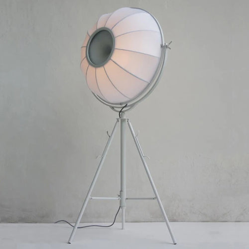 Modern gzmj satellite metal floor lamp with fabric lampshade - vue 9 sur 9
