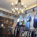 Gzmj vintage industrial hemp rope pendant light