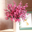 Pink cherry blossom plastic branch for wedding and DIY decoration