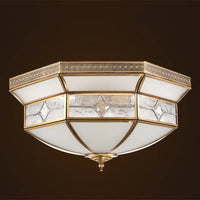 Copper ceiling light for modern European lighting