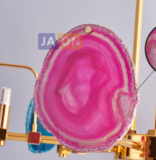suspension design ronde en agate de fer moderne - vue 6 sur 11