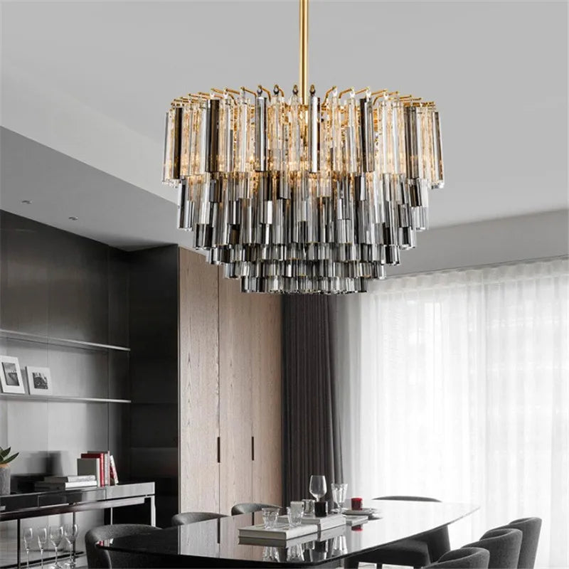 Post-modern crystal glass chandelier for interior decoration