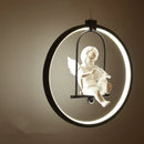 Modern gzmj round acrylic LED pendant light for hotel