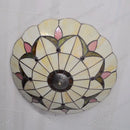 Antique glass ceiling light in Tiffany style for modern decor