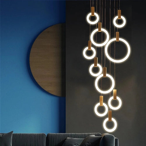 Modern minimalist creative pendant light for contemporary interiors - vue 6 sur 17